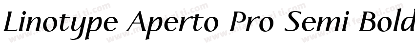 Linotype Aperto Pro Semi Bold字体转换